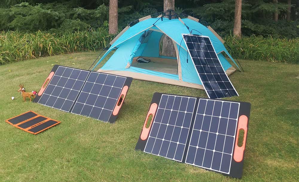 Ericsity 100W Portable Solar Panel